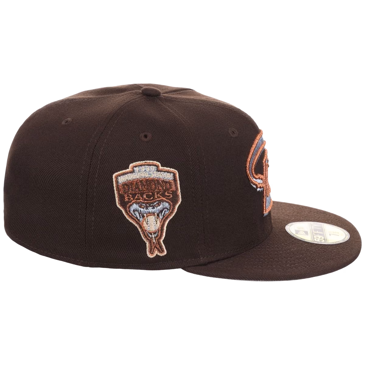 Arizona Diamondbacks Infusion New Era 59FIFTY - Frosted Bark (Dark Brown/Dark Brown) detail view