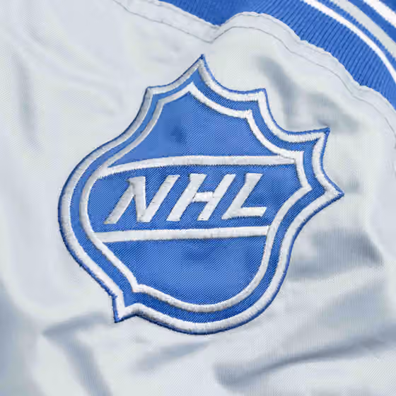 Toronto Maple Leafs Enforcer NHL Varsity Satin Jacket view 5