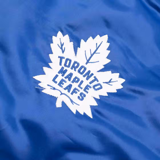 Toronto Maple Leafs Enforcer NHL Varsity Satin Jacket view 3