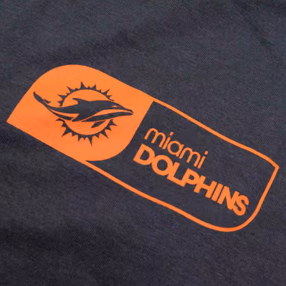 Miami Dolphins NFL All Out Nike Cotton Long Sleeve Anthracite view 3