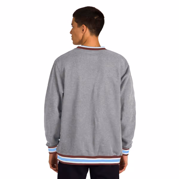 Philadelphia Phillies Throwback MLB Crew Sweatshirt Gray view 2