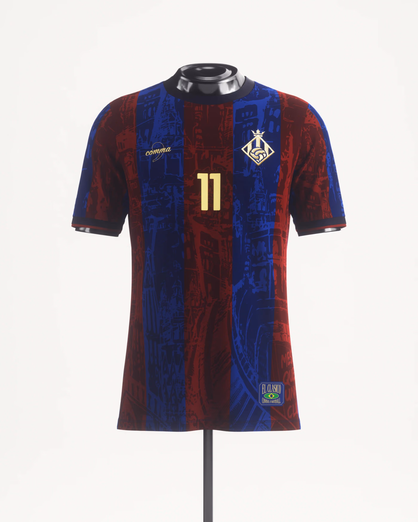 Jersevo Custom Personalized The Prince Jersey (Barcelona Edition) front view