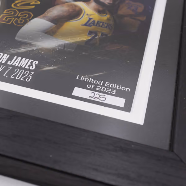 LeBron James Leading Scorer Through the Years Bronze Coin Framed NBA Photo view 4