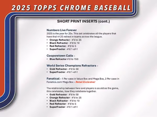 2025 Topps Chrome Baseball MLB Blaster Box view 4