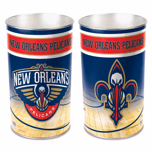 New Orleans Pelicans WinCraft Metal NBA Wastebasket view 1