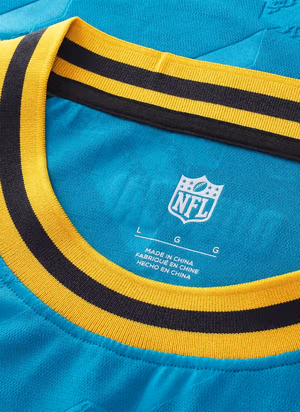 Jacksonville Jaguars 2026 Football x Football NFL Fan Jersey Teal view 4