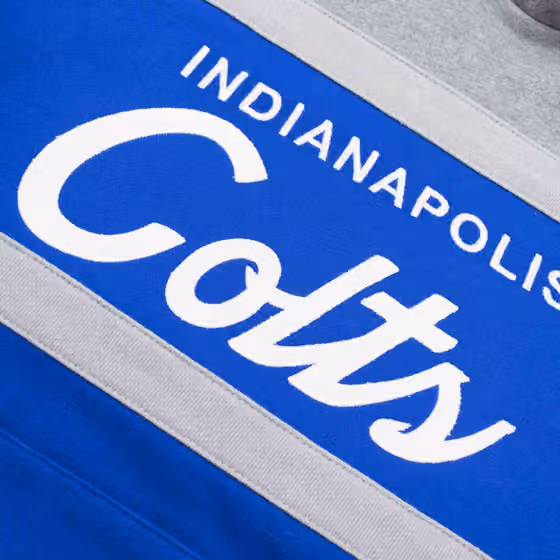 Indianapolis Colts Head Coach Mitchell & Ness NFL Throwback Football Hoodie view 3