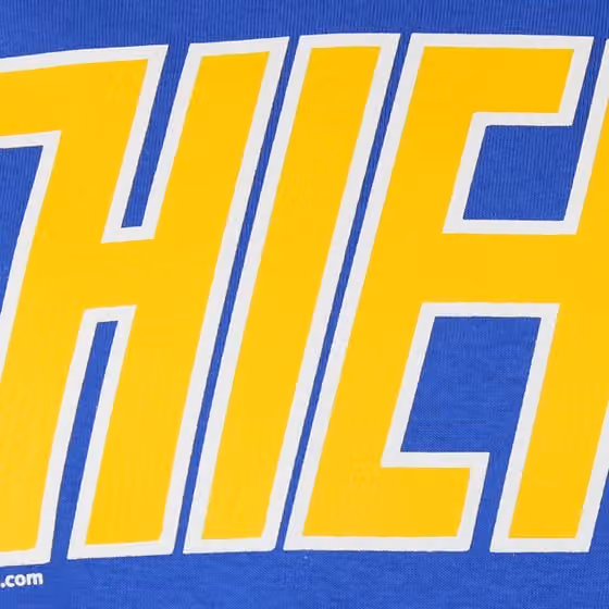 Slapshot Charlestown Chiefs Jack Hanson #16 Hockey T-Shirt Blue view 3
