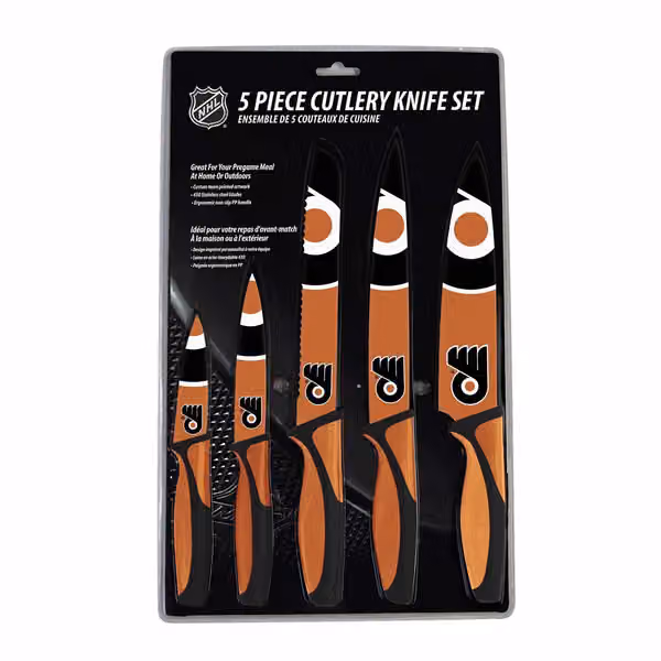 Philadelphia Flyers NHL 5-Piece Kitchen Knife Set view 3