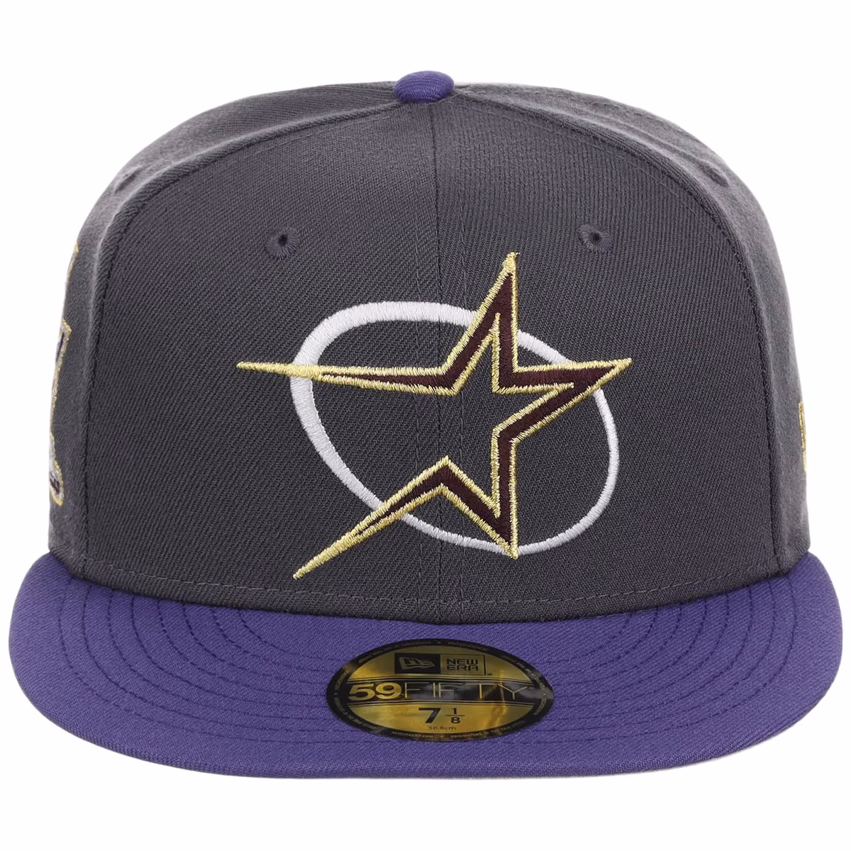 Houston Astros MLB Midnight Orchid New Era 59FIFTY detail view