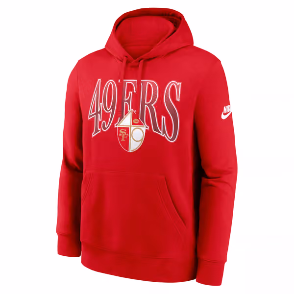San Francisco 49ers Throwback Full Blitz Club NFL Hoodie Red view 1
