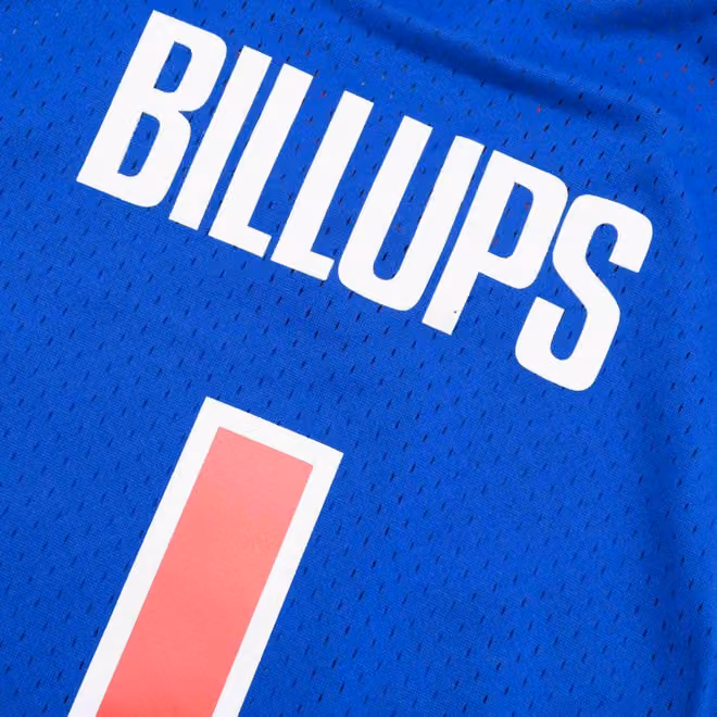 Chauncey Billups #1 Detroit Pistons 2003-04 Mitchell & Ness Swingman NBA Jersey Blue view 4