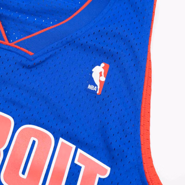 Chauncey Billups #1 Detroit Pistons 2003-04 Mitchell & Ness Swingman NBA Jersey Blue view 5