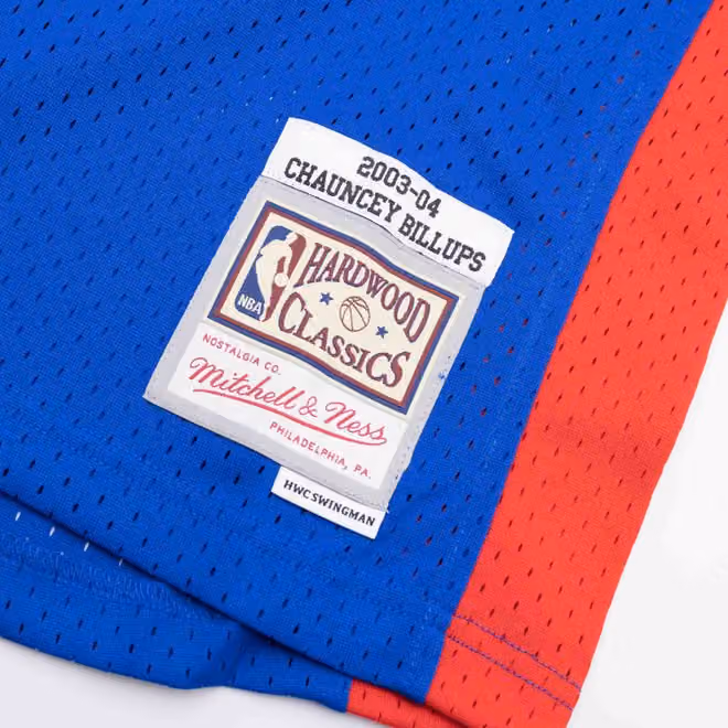 Chauncey Billups #1 Detroit Pistons 2003-04 Mitchell & Ness Swingman NBA Jersey Blue view 3