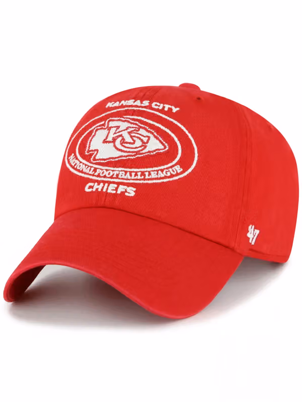 Kansas City Chiefs Circle Tone Clean Up Adjustable NHL Cap Red product photo