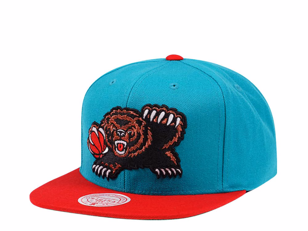 Mitchell & Ness Vancouver Grizzlies Hardwood Classics 2 Tone Snapback Hat front