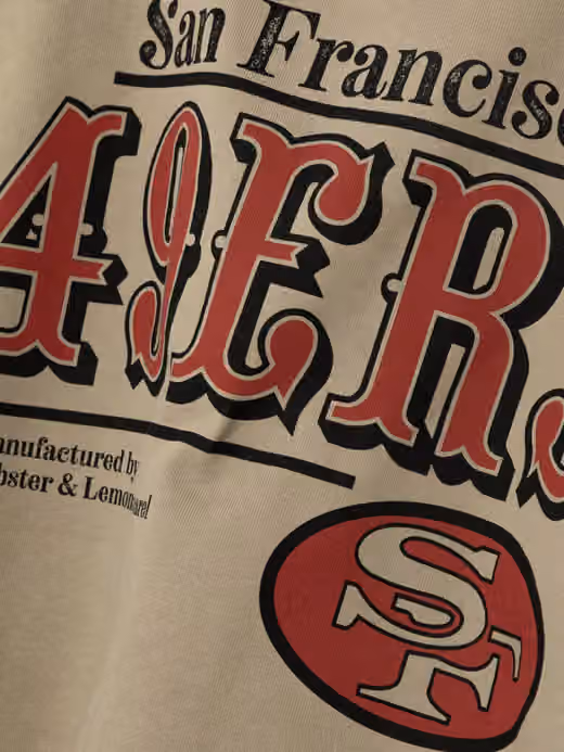 San Francisco 49ers L&L '76 Classics NFL Hoodie Brown view 4