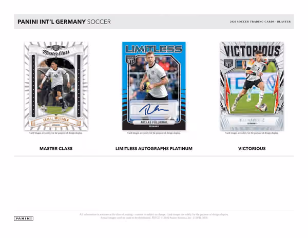2026 Panini INTL DFB Germany Football Blaster Box view 3