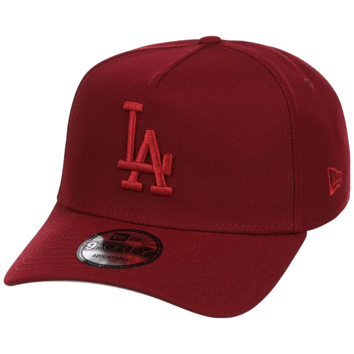 Los Angeles Dodgers MLB Cardinal FASHION CORE New Era 9FORTY A-Frame detail view