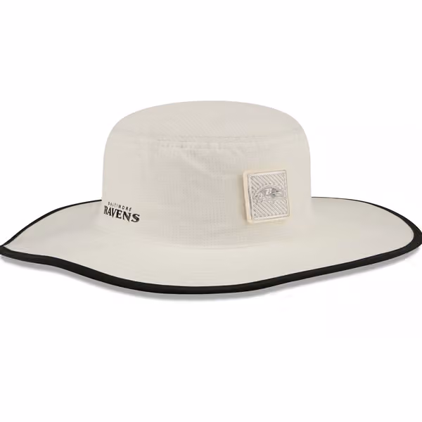Baltimore Ravens 2026 NFL Training Camp Panama Flex Bucket Hat Cream/Black product photo