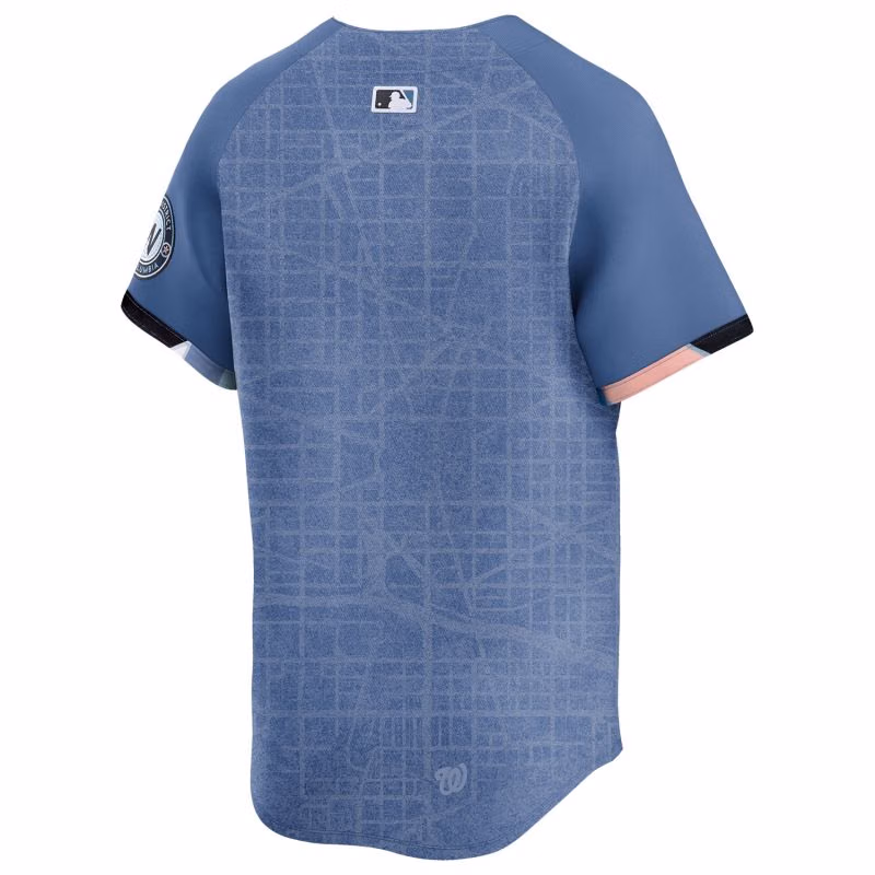 Washington Nationals City Connect Nike Limited MLB Jersey Blue view 2