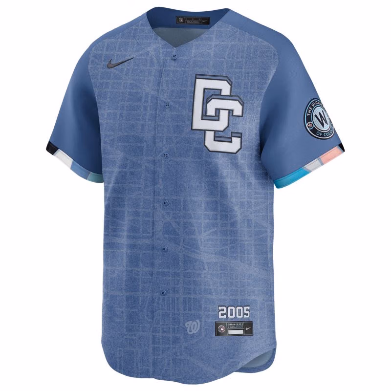 Washington Nationals City Connect Nike Limited MLB Jersey Blue view 1