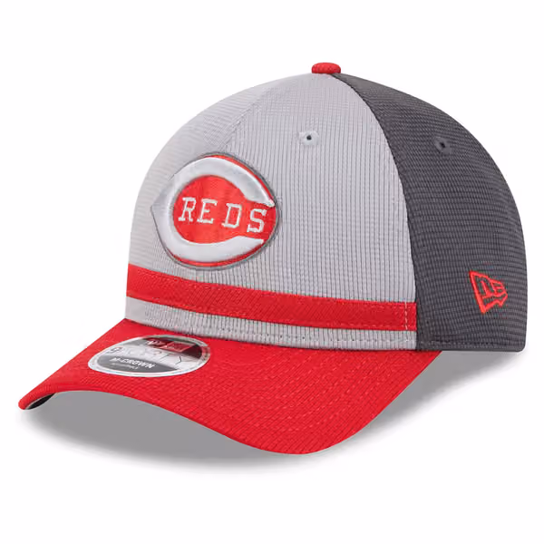 Cincinnati Reds Colorway 2025 MLB Batting Practice 9FORTY M-Crown Snapback Cap Gray product photo