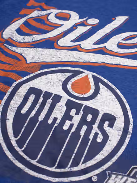 Edmonton Oilers Division Oversized NHL T-Shirt Blue view 3