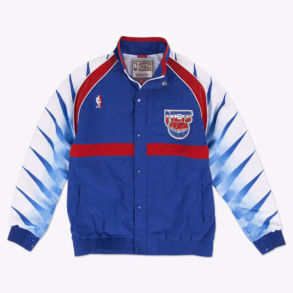 New Jersey Nets 1993-94 Authentic Warm Up NBA Jacket Blue view 1