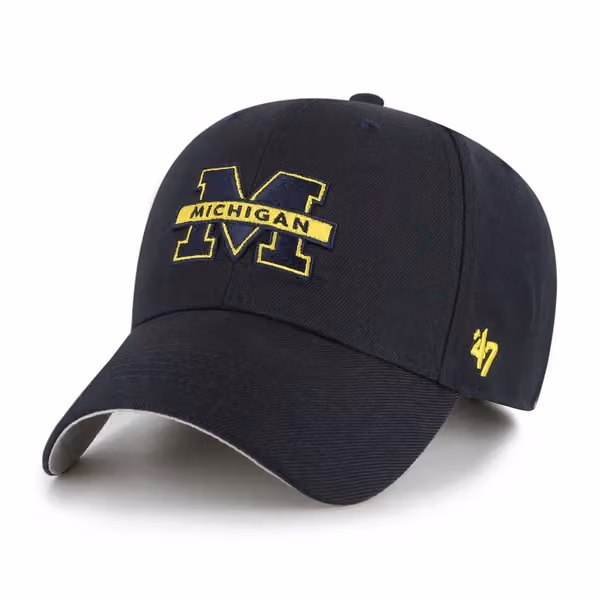 Michigan Wolverines '47 MVP Adjustable NCAA Cap Navy product photo