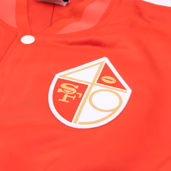 San Francisco 49ers Rewind Legacy Bomber Jacket Red/Cream view 4