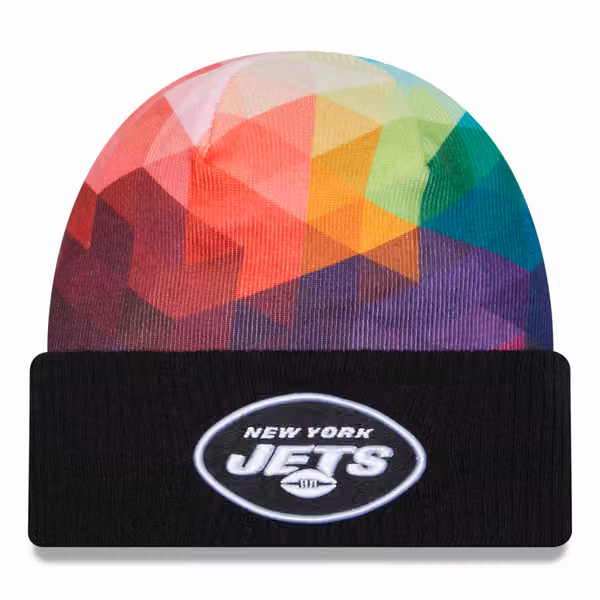 New York Jets 2023 NFL On-Field Crucial Catch New Era Knit Hat product photo
