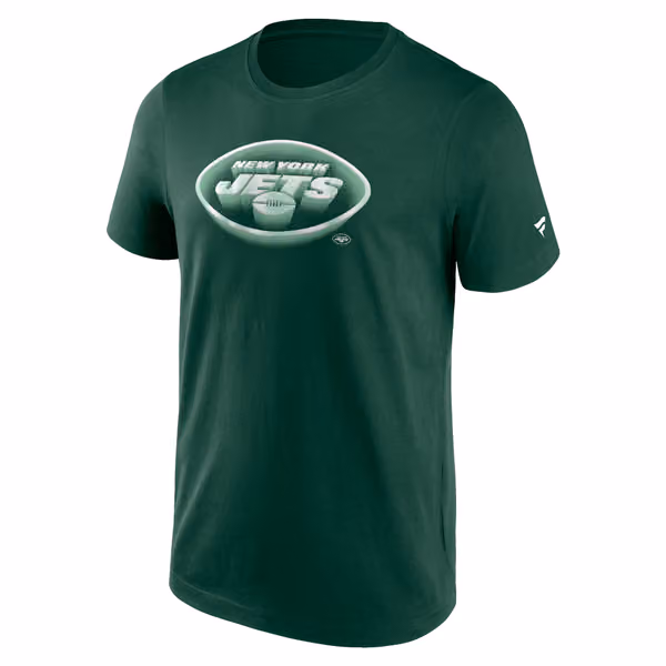 New York Jets Chrome Logo NFL T-Shirt Green view 1