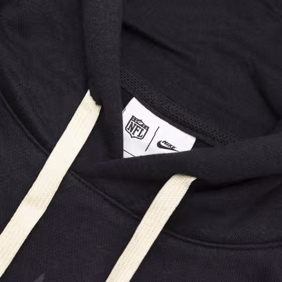 New Orleans Saints 2024 NFL Sideline Nike Club Hoodie Black view 4