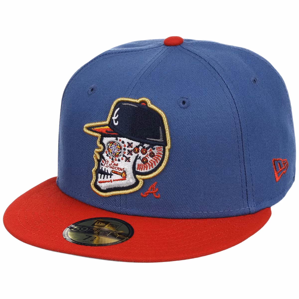 Atlanta Braves Skull Atlanta Crown the City New Era 59FIFTY detail view