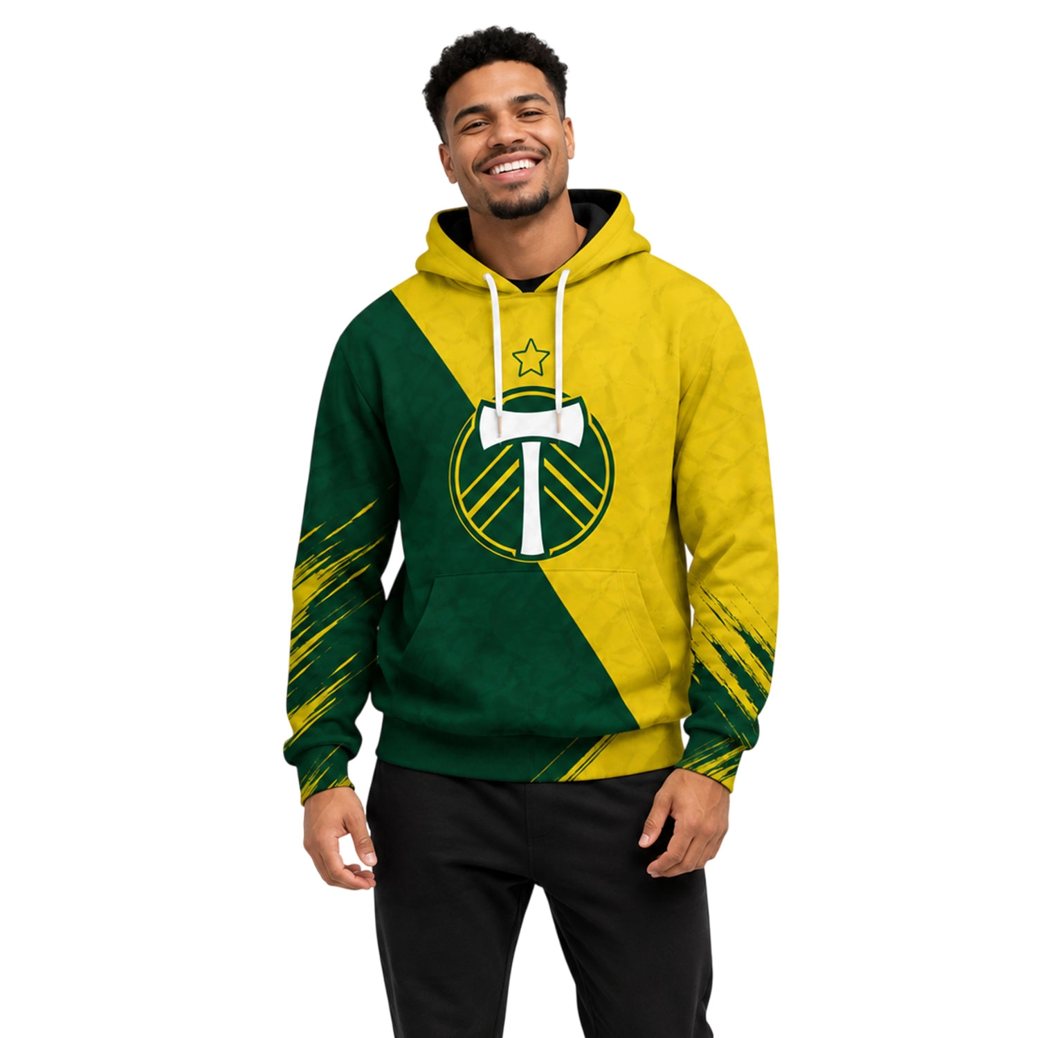 Portland Timbers Hoodie Custom Bold Green Gold Style