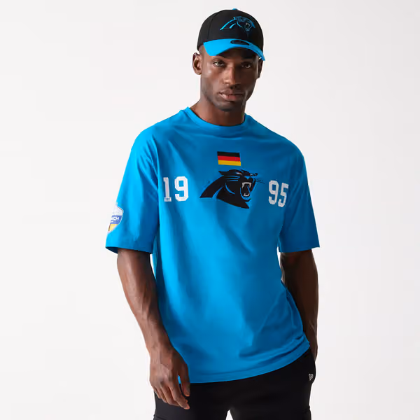 2024 NFL Munich Game Carolina Panthers Arch T-Shirt Blue view 1