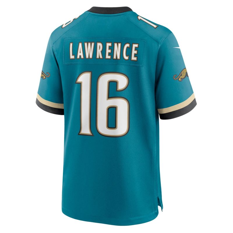 Trevor Lawrence #16 Jacksonville Jaguars Classic Nike Game NFL Jersey Türkis view 3