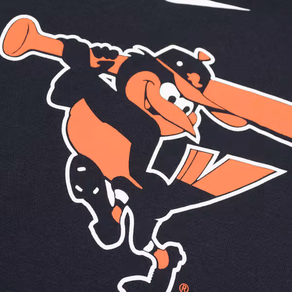 Baltimore Orioles Alternate Logo Nike Club Fleece MLB Hoodie Black view 3