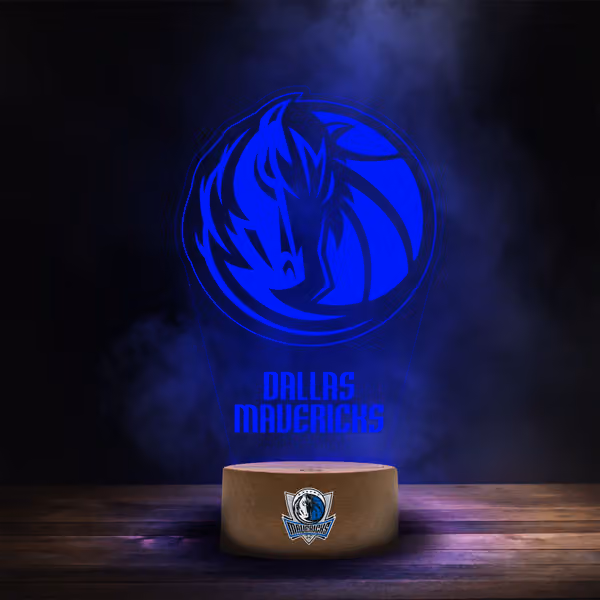 Dallas Mavericks NBA Team Logo LED Sign view 1