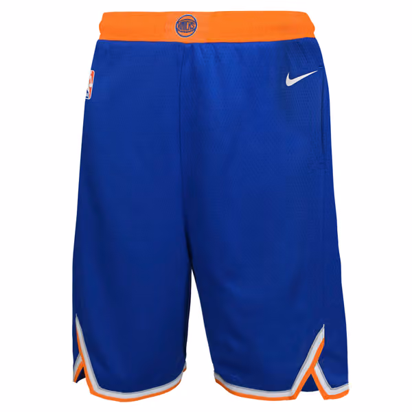New York Knicks Icon Swingman NBA Shorts Blue (YOUTH) view 1