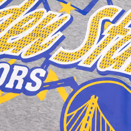 Golden State Warriors Sport Classics Oversized NBA Hoodie Gray view 4