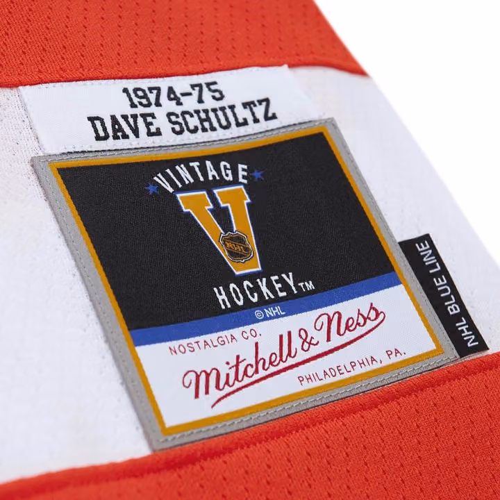 Dave Schultz #8 Philadelphia Flyers 1974-75 Mitchell & Ness NHL Jersey view 3