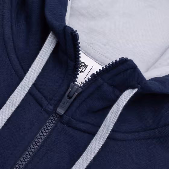 Seattle Seahawks Full-Zip Nike Club Fleece Hoodie Navy view 5
