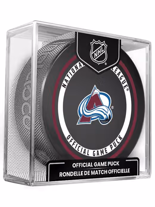 Colorado Avalanche 2026-27 NHL Official Game Puck view 1