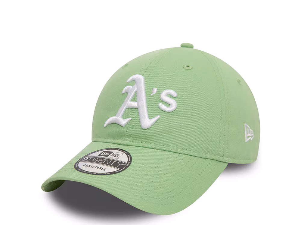 New Era Oakland Athletics League Essential Green 9Twenty Strapback Hat front