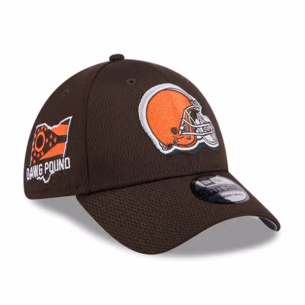 Cleveland Browns 2024 NFL Draft New Era 39THIRTY Flex Cap Brown product photo