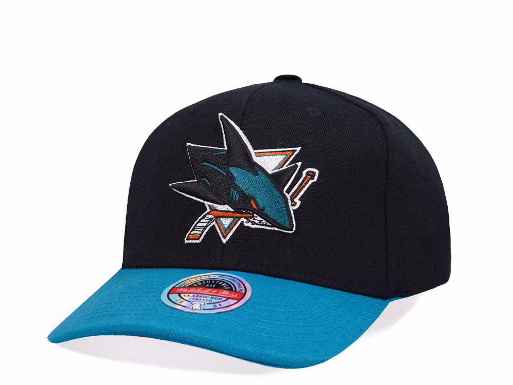 Mitchell & Ness San Jose Sharks Team Two Tone Update Snapback Hat front