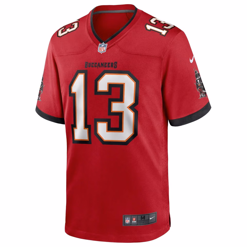 Mike Evans #13 Tampa Bay Buccaneers Nike Game NFL Jersey Red view 2
