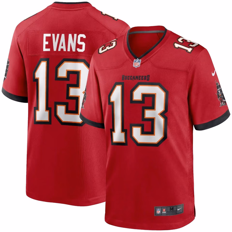 Mike Evans #13 Tampa Bay Buccaneers Nike Game NFL Jersey Red view 1